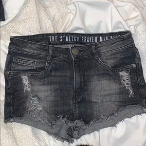 Black high waisted black shorts